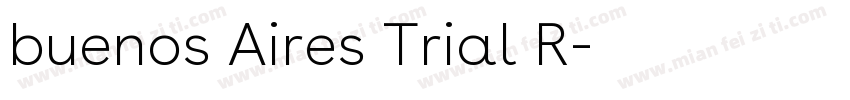 buenos Aires Trial R字体转换